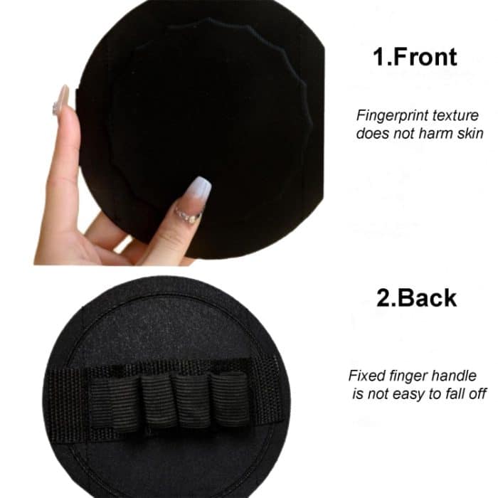 Badepeelings - Peeling für abgestorbene Hautzellen - rundes Badetuch, 3pcs Rough Texture Finger Model – Bild 6