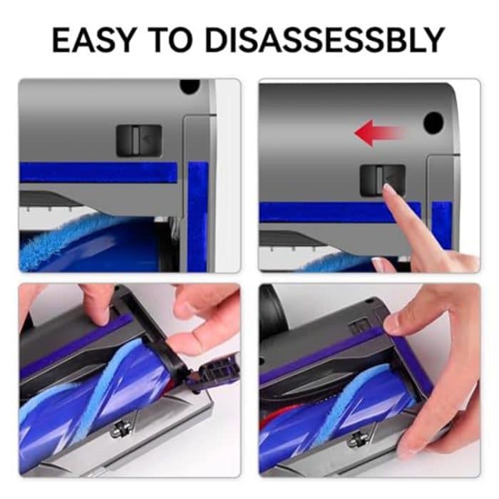 Weicher Saugkopf aus Samt mit Staubanzeigelicht für die gesamte Reichweite, For Dyson V7 V8 V10 V11 V15, For Dyson V6, For Dyson V12 Slim / V10 Slim – Bild 4