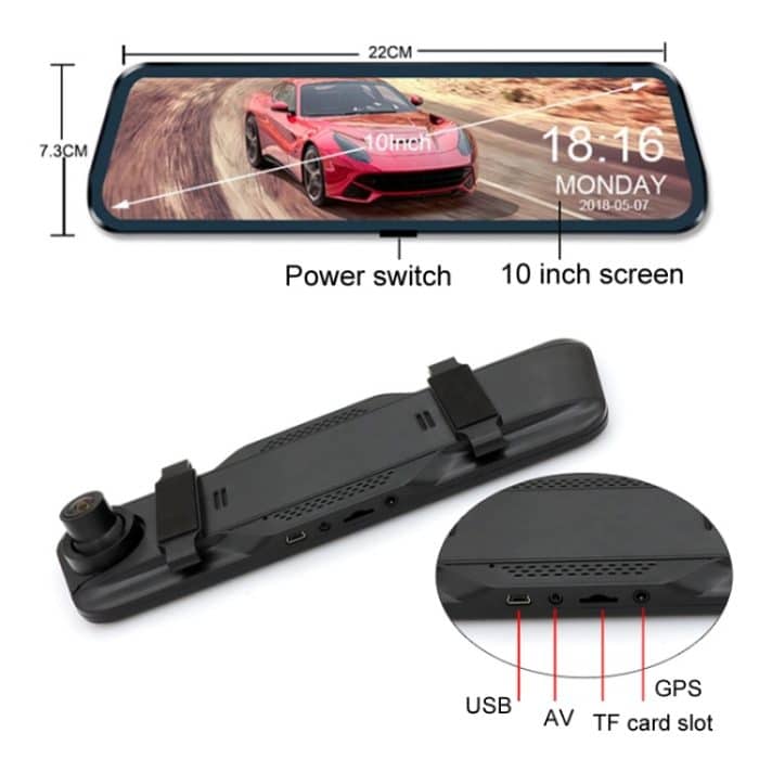 Auto HD WIFI vernetzter Dreifachkamera-Fahrtenrekorder, With GPS, WIFI Interconnection, With Right Blind Spot System – Bild 3