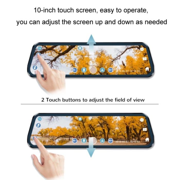 Auto HD WIFI vernetzter Dreifachkamera-Fahrtenrekorder, With GPS, WIFI Interconnection, With Right Blind Spot System – Bild 8