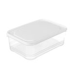 Kühlschrank-Aufbewahrungsbox, große Kapazität, transparenter Organizer für frische Lebensmittel, 2000ml Square