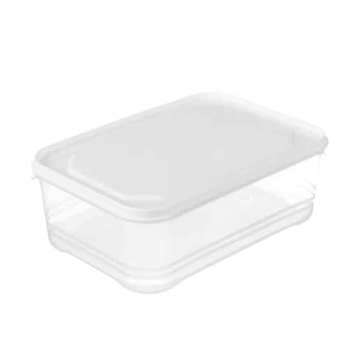TBD0605330601.jpg Kühlschrank-Aufbewahrungsbox, große Kapazität, transparenter Organizer für frische Lebensmittel, 2000ml Square – Bild 1
