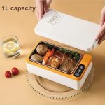 1000ml Drahtlose Heizung Lunchbox 9600mAh USB Aufladbare Bento Box, Yellow, Purple, Green – Bild 4