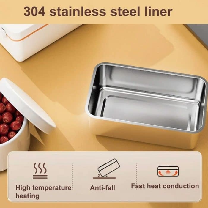 1000ml Drahtlose Heizung Lunchbox 9600mAh USB Aufladbare Bento Box, Yellow, Purple, Green – Bild 8