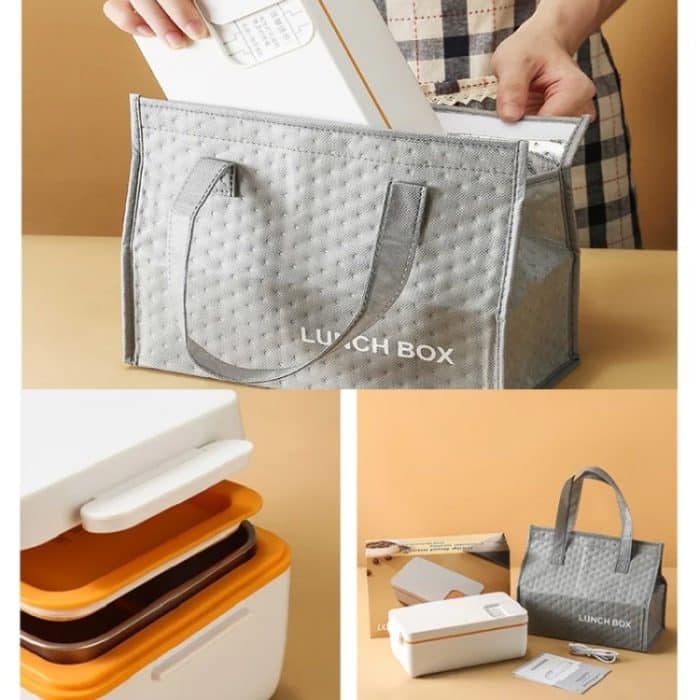 1000ml Drahtlose Heizung Lunchbox 9600mAh USB Aufladbare Bento Box, Yellow, Purple, Green – Bild 9