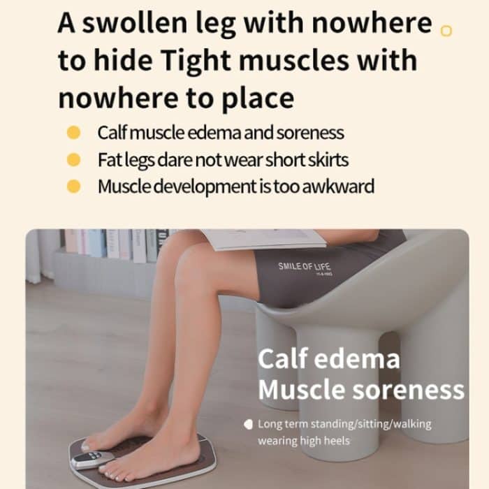 EMS Fuß Massager Pad Faltbare Puls Fuß Massage Matte Mikrostrom Fuß Physikalische Therapie Mit RC – Bild 12