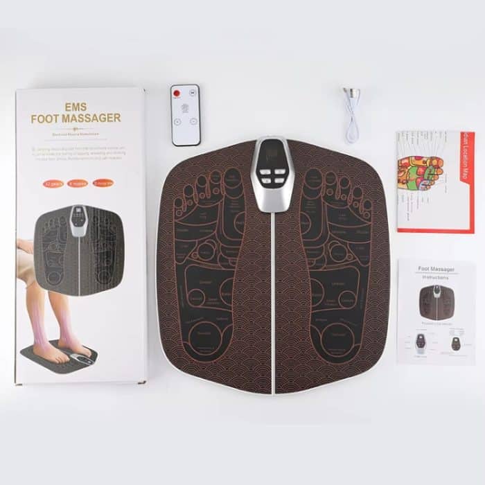 EMS Fuß Massager Pad Faltbare Puls Fuß Massage Matte Mikrostrom Fuß Physikalische Therapie Mit RC – Bild 13