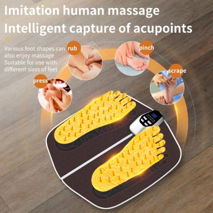 EMS Fuß Massager Pad Faltbare Puls Fuß Massage Matte Mikrostrom Fuß Physikalische Therapie Mit RC – Bild 5