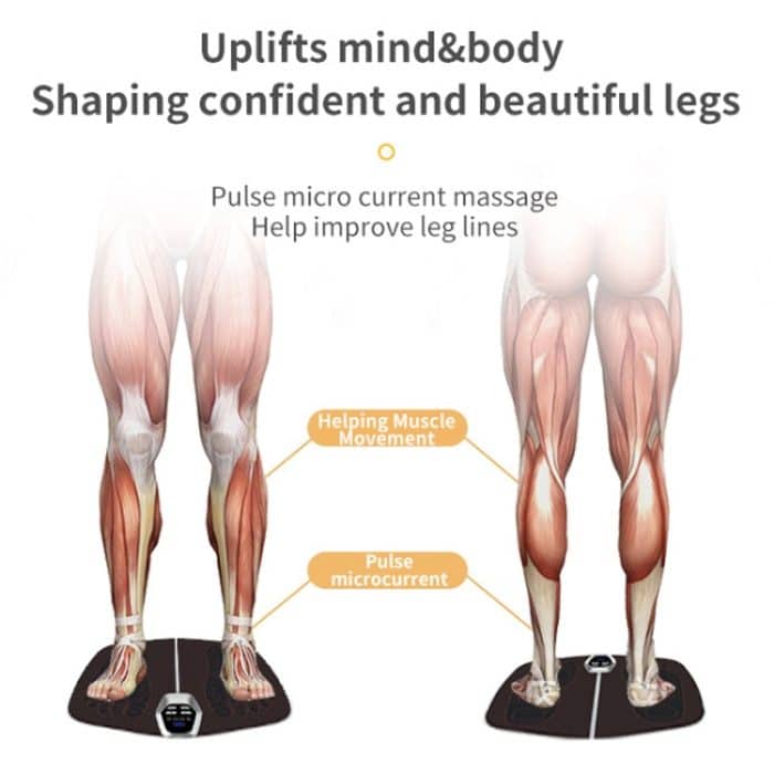 EMS Fuß Massager Pad Faltbare Puls Fuß Massage Matte Mikrostrom Fuß Physikalische Therapie Mit RC – Bild 9