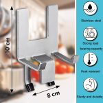 Topfdeckelhalter aus Edelstahl für den Haushalt mit Silikondichtung, Küchendeckelhalter – Bild 3