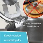 Topfdeckelhalter aus Edelstahl für den Haushalt mit Silikondichtung, Küchendeckelhalter – Bild 5