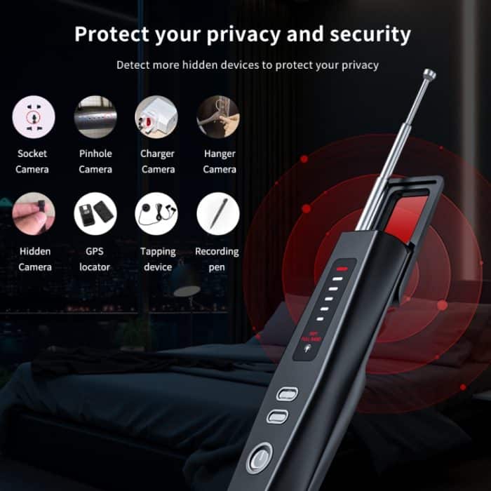 Versteckter Kamera-Detektor GPS-Tracker-Detektor 5 Stufen Empfindlichkeit einstellbar – Bild 4