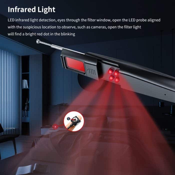 Versteckter Kamera-Detektor GPS-Tracker-Detektor 5 Stufen Empfindlichkeit einstellbar – Bild 6