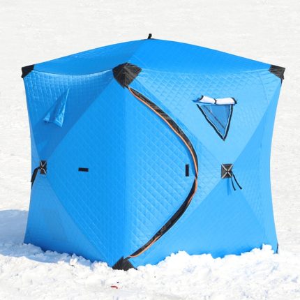 Winter Warmes Winddichtes Angelzelt Verdicktes Campingzelt, 1.45x1.45x1.6m Single
