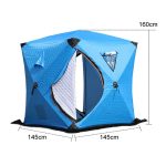 Winter Warmes Winddichtes Angelzelt Verdicktes Campingzelt, 1.45x1.45x1.6m Single – Bild 5