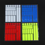 21 In 1 Elektro-Bike gesichert Waben reflektierende Aufkleber Sicherheitszeichen Warnstreifen – Bild 2