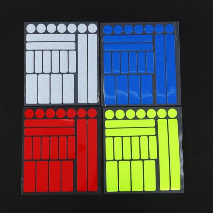 21 In 1 Elektro-Bike gesichert Waben reflektierende Aufkleber Sicherheitszeichen Warnstreifen – Bild 2