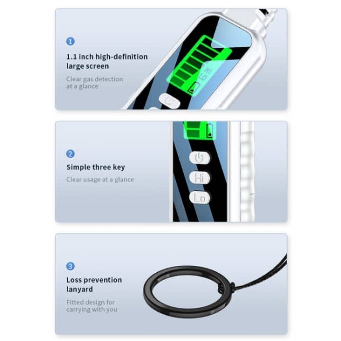 Tragbarer Lecksucher für brennbares Gas und Methan – Bild 12