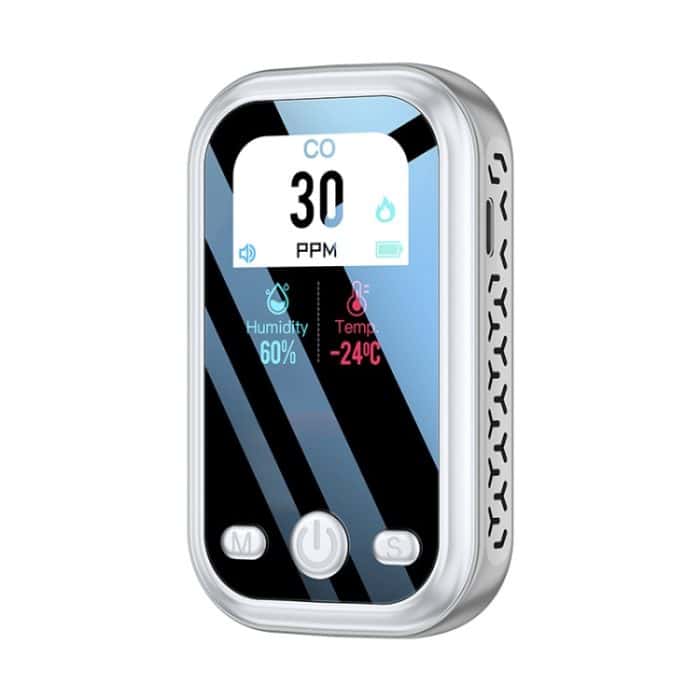 Tragbarer Kohlenmonoxidmelder für den Außenbereich, Alarmanlage für Zuhause, D6 Gray, D6 Blue – Bild 1