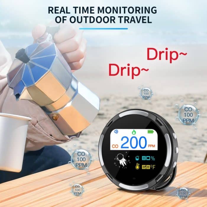 Tragbarer, wasserdichter Kohlenmonoxid-Alarmdetektor – Bild 3