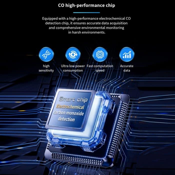 Tragbarer, wasserdichter Kohlenmonoxid-Alarmdetektor – Bild 9