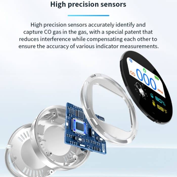 Tragbarer, wasserdichter Kohlenmonoxid-Alarmdetektor – Bild 10