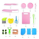 19 teile/satz Kinder Kochen Messer Set Frühen Kindheit Bildung Küche Werkzeuge – Bild 2