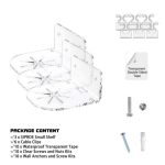 3 teile/satz Acryl Wandhalterung Für Babyphone/Sicherheitskamera/Lautsprecher, YX135 – Bild 3