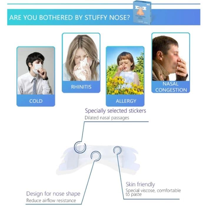 30 Stück/Packung transparente Nasenstreifen zur Verbesserung des Schlafs, zur Reduzierung des Schnarchens 66 x 19 mm – Bild 4