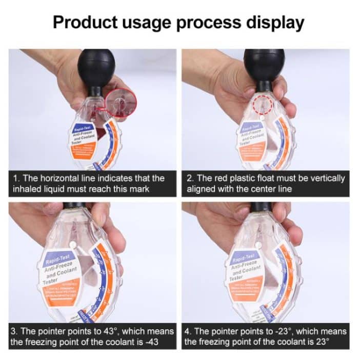 Elektrolyt-Hydrometer mit Saugfunktion für Automobilbatterien – Bild 5