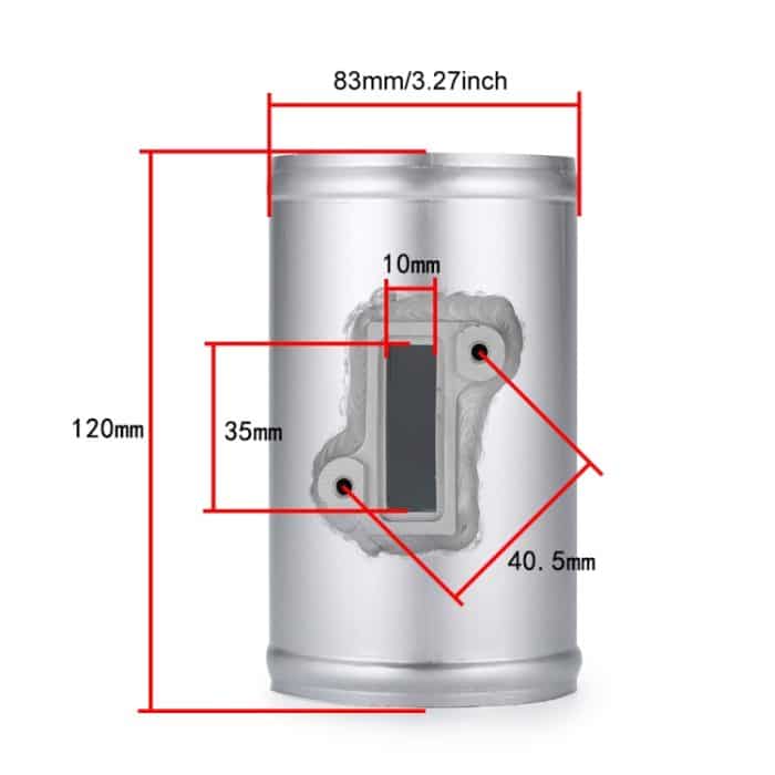 Auto Modifizierter Motor Luftmengenmesser Flansch Ansaugsensor Basis für Honda / Ford / Nissan, 83mm – Bild 3