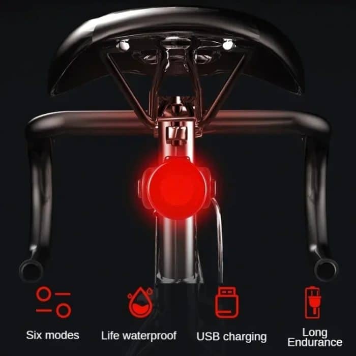 USB High Bright Fahrrad Rücklicht MTB Scheinwerfer Nachtfahrt Sicherheitswarnlicht Fahrradausrüstung – Bild 11