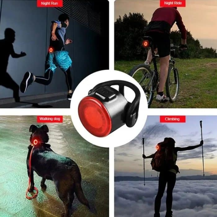 USB High Bright Fahrrad Rücklicht MTB Scheinwerfer Nachtfahrt Sicherheitswarnlicht Fahrradausrüstung – Bild 12