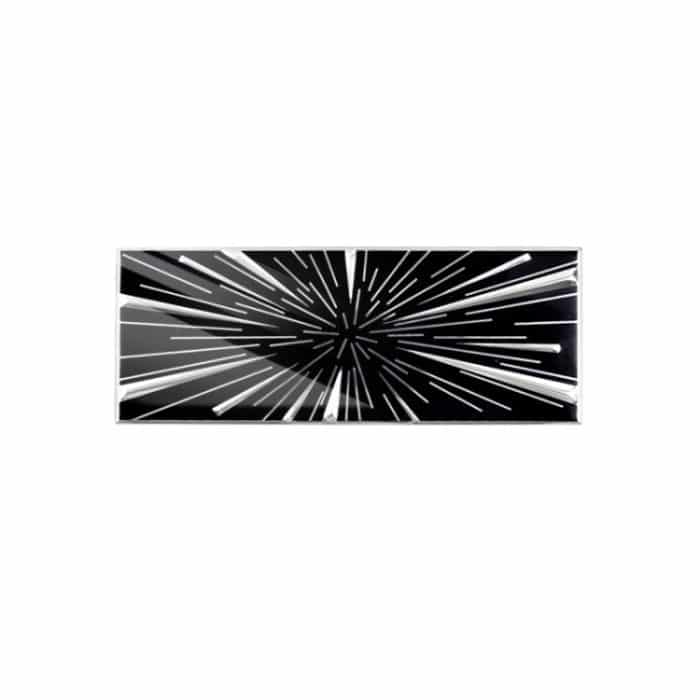 TBD0605400801.jpg Für 2024 Tesla Model 3/Y Autodekoration Heckaufkleber, Time Tunnel Label Metal, PLAID Tail Label Sticker – Bild 1