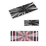 Für 2024 Tesla Model 3/Y Autodekoration Heckaufkleber, Time Tunnel Label Metal, PLAID Tail Label Sticker – Bild 2