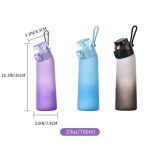 700ml Sport-Wasserflasche Tritan Tragbare auslaufsichere Wasserflasche BPA-freier Trinkbecher mit Strohhalm – Bild 2