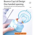 700ml Sport-Wasserflasche Tritan Tragbare auslaufsichere Wasserflasche BPA-freier Trinkbecher mit Strohhalm – Bild 4