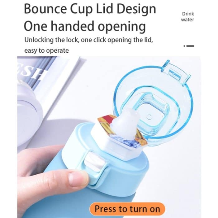 700ml Sport-Wasserflasche Tritan Tragbare auslaufsichere Wasserflasche BPA-freier Trinkbecher mit Strohhalm – Bild 4