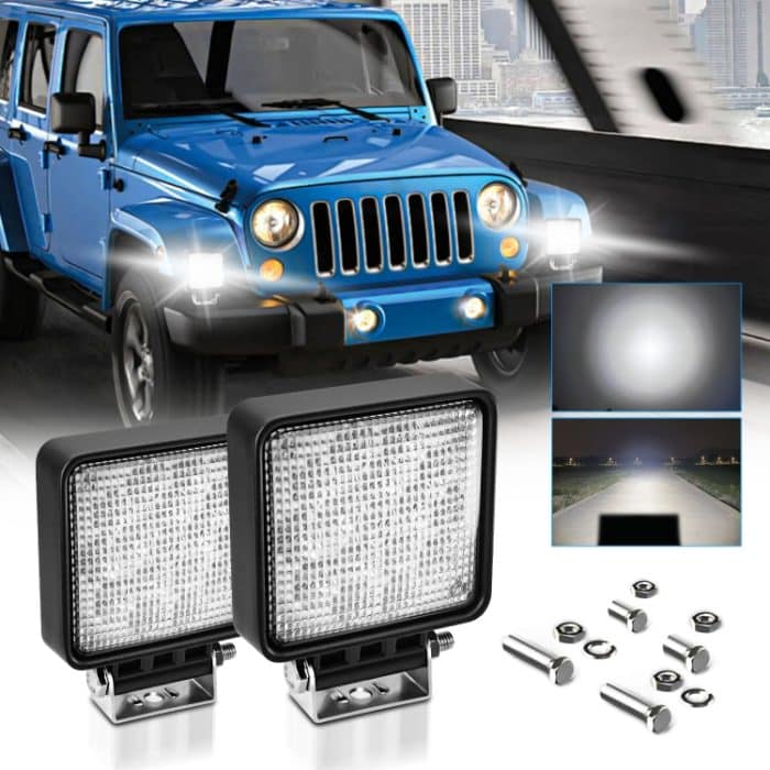 14W 9-30V 4 Zoll gemischtes leuchtendes quadratisches Flutlicht mit Kabelsatz, X2 Square – Bild 12