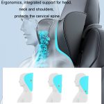 Für Tesla Model 3/Y Auto-Memory-Foam-Kopfstütze, Microfiber, Leather, Cloth – Bild 5