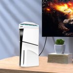 Für PS5 Slim Top Staubdichter bunter Lüfter 3 einstellbare Geschwindigkeit, Top Fan – Bild 3