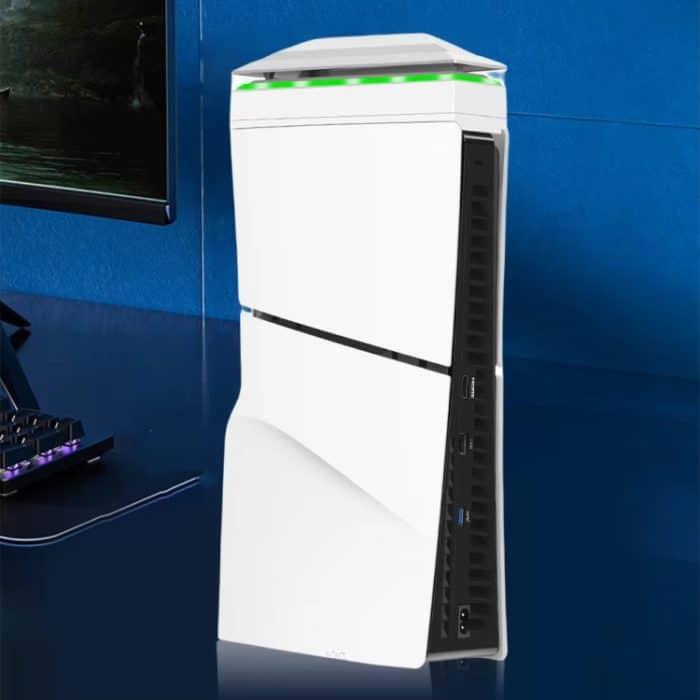 Für PS5 Slim Top Staubdichter bunter Lüfter 3 einstellbare Geschwindigkeit, Top Fan – Bild 4