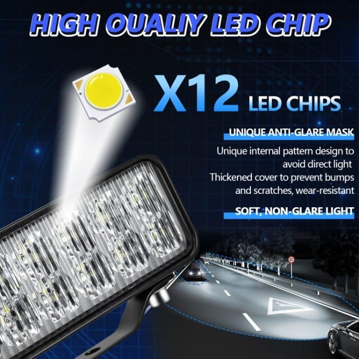 14W 9-30V 6 Zoll langer wasserdichter Auto-Arbeitsscheinwerfer mit Kabelsatz – Bild 4