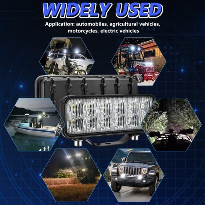 14W 9-30V 6 Zoll langer wasserdichter Auto-Arbeitsscheinwerfer mit Kabelsatz – Bild 10