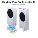 Für den Basiskühllüfter der XBOX Series S-Konsole, integrierter LED-Lichtstreifen, Base Cooling Fan White, Base Cooling Fan Black – Bild 3