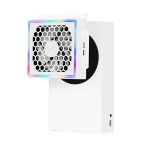 Für die XBOX Series S-Konsole seitlich montierter Lüfter RGB-Farblichtkühler