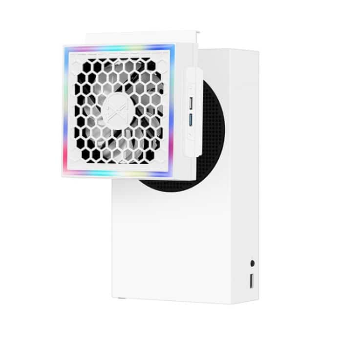 Für die XBOX Series S-Konsole seitlich montierter Lüfter RGB-Farblichtkühler – Bild 1