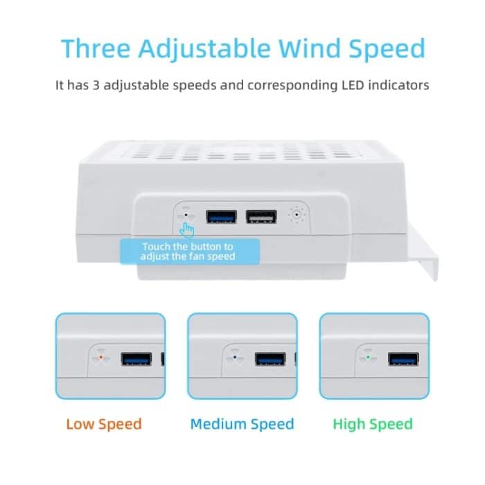 Für die XBOX Series S-Konsole seitlich montierter Lüfter RGB-Farblichtkühler – Bild 5