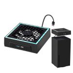 Für Microsoft XBOX Series X Top bunter Lüfter 3 einstellbare Geschwindigkeit