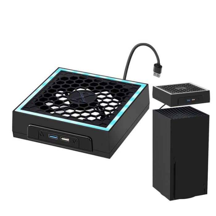 TBD0605412601A.jpg Für Microsoft XBOX Series X Top bunter Lüfter 3 einstellbare Geschwindigkeit – Bild 1